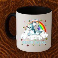 Unicorn Death Metal Rocker Go To Hell Rainbow Coffee Mug thumb 2