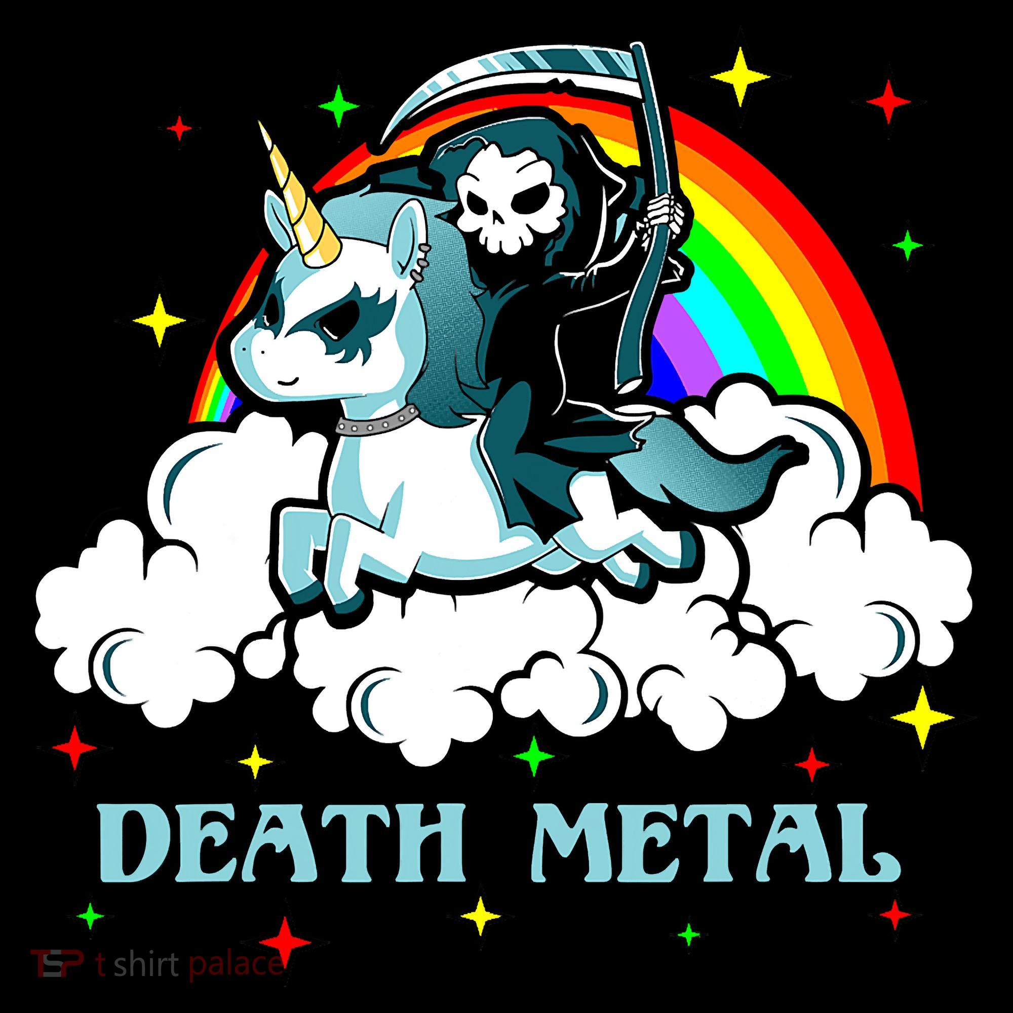 Unicorn Death Metal Rocker Go To Hell Rainbow Coffee Mug