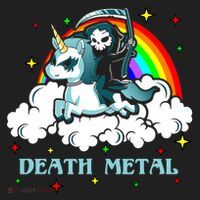 Unicorn Death Metal Rocker Go To Hell Rainbow Tumbler thumb 3