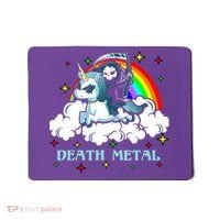 Unicorn Death Metal Rocker Go To Hell Rainbow Mousepad thumb 0