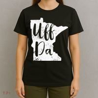 Uff Da Minnesota Map Funny Distressed T-Shirt thumb 4