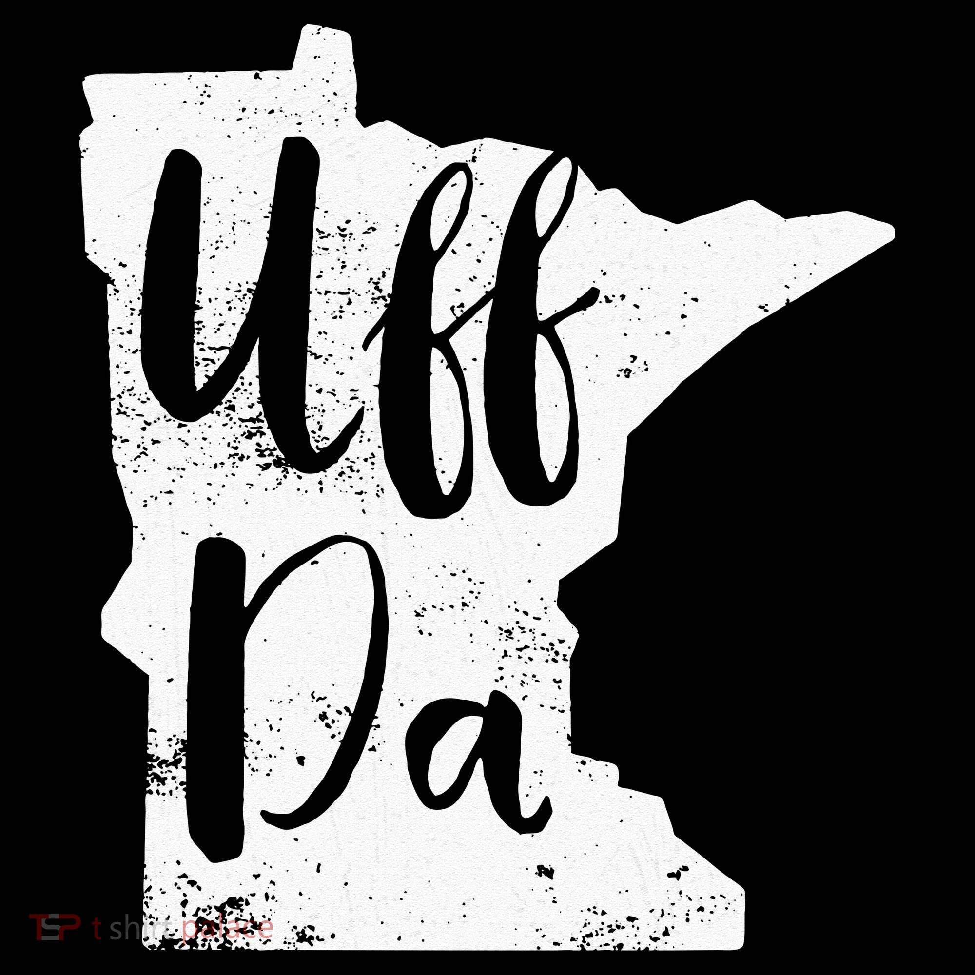 Uff Da Minnesota Map Funny Distressed Coaster