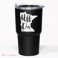 Uff Da Minnesota Map Funny Distressed Tumbler thumb 0