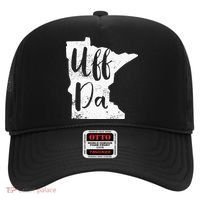 Uff Da Minnesota Map Funny Distressed Hat thumb 0