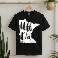 Uff Da Minnesota Map Funny Distressed T-Shirt thumb 2
