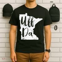 Uff Da Minnesota Map Funny Distressed T-Shirt thumb 6