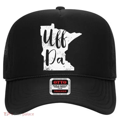 Uff Da Minnesota Map Funny Distressed Hat