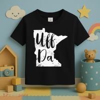 Uff Da Minnesota Map Funny Distressed Toddler T-Shirt thumb 3
