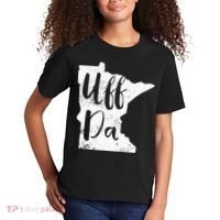 Uff Da Minnesota Map Funny Distressed Kids T-Shirt thumb 2