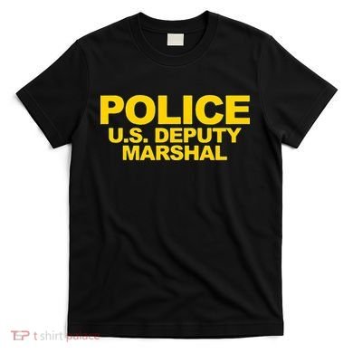 U.S. Deputy Marshal Front & Back Print Law Enforcement T-Shirt