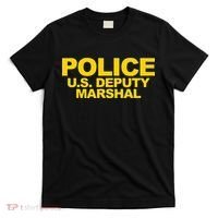 U.S. Deputy Marshal Front & Back Print Law Enforcement T-Shirt thumb 0