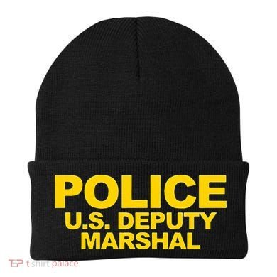 U.S. Deputy Marshal Front & Back Print Law Enforcement Beanie