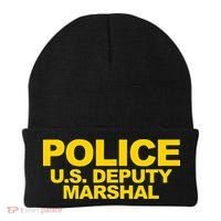 U.S. Deputy Marshal Front & Back Print Law Enforcement Beanie thumb 0
