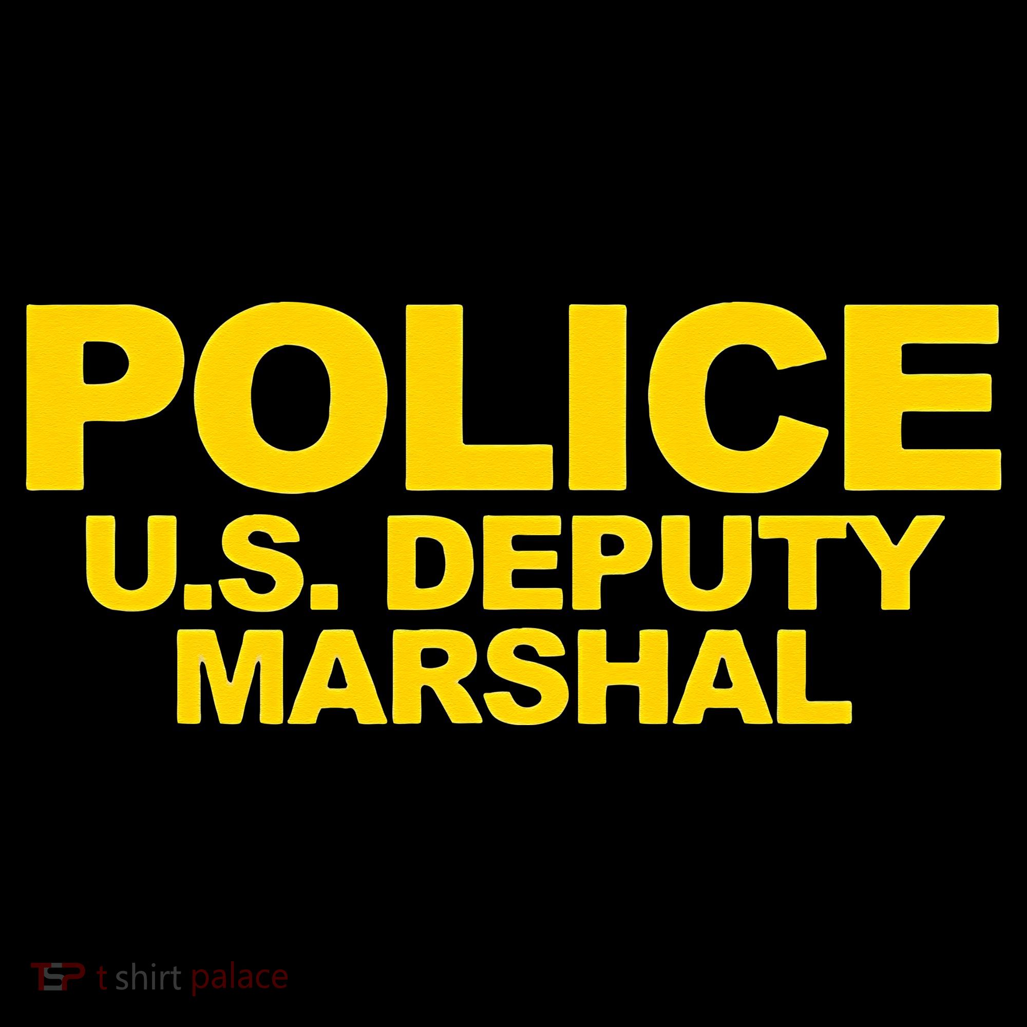 U.S. Deputy Marshal Front & Back Print Law Enforcement Coaster