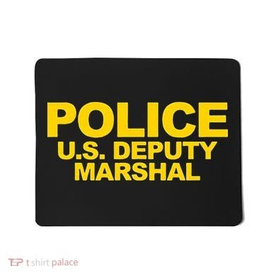 U.S. Deputy Marshal Front & Back Print Law Enforcement Mousepad