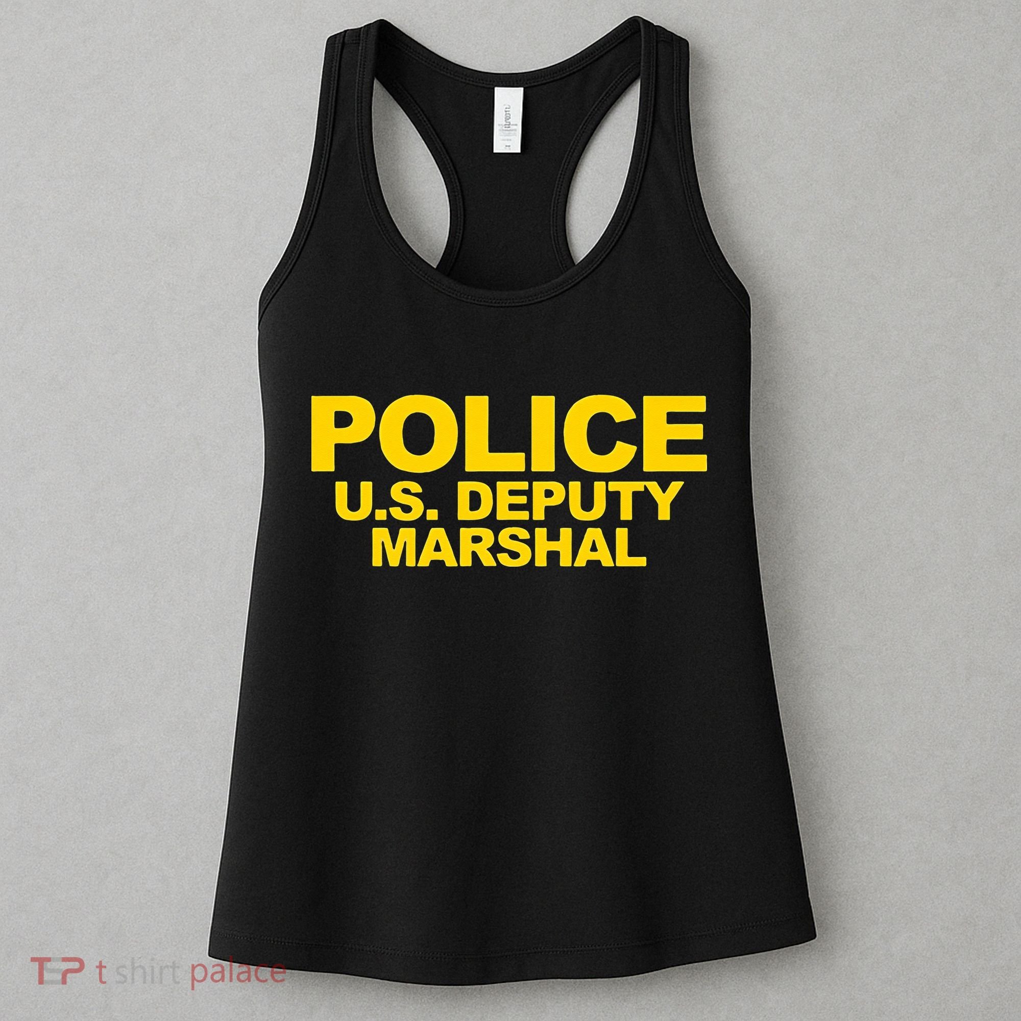U.S. Deputy Marshal Front & Back Print Law Enforcement Women's Tank Top