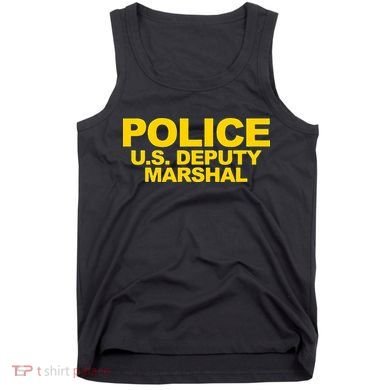 U.S. Deputy Marshal Front & Back Print Law Enforcement Tank Top