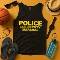 U.S. Deputy Marshal Front & Back Print Law Enforcement Tank Top thumb 4