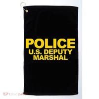U.S. Deputy Marshal Front & Back Print Law Enforcement Golf Towel thumb 0