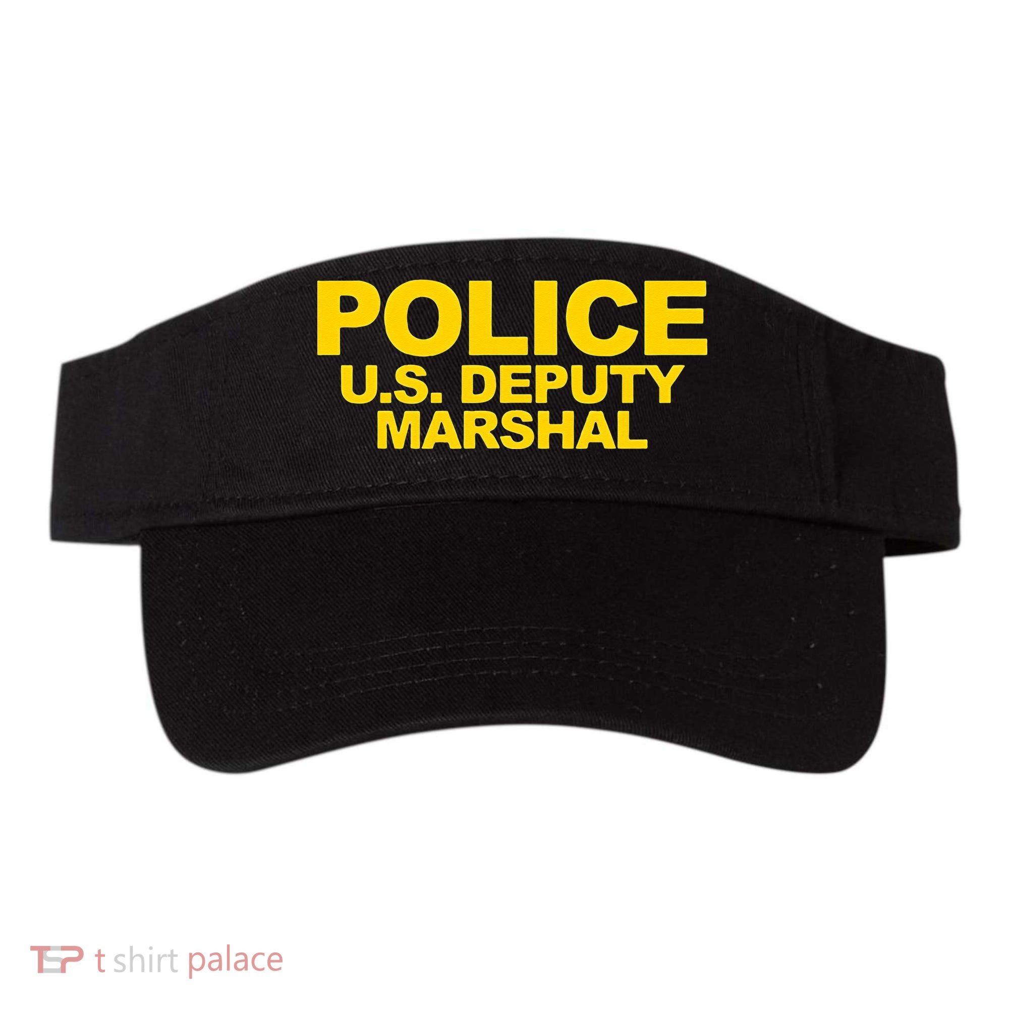 U.S. Deputy Marshal Front & Back Print Law Enforcement Visor
