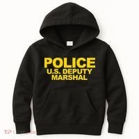 U.S. Deputy Marshal Front & Back Print Law Enforcement Kids Hoodie thumb 0