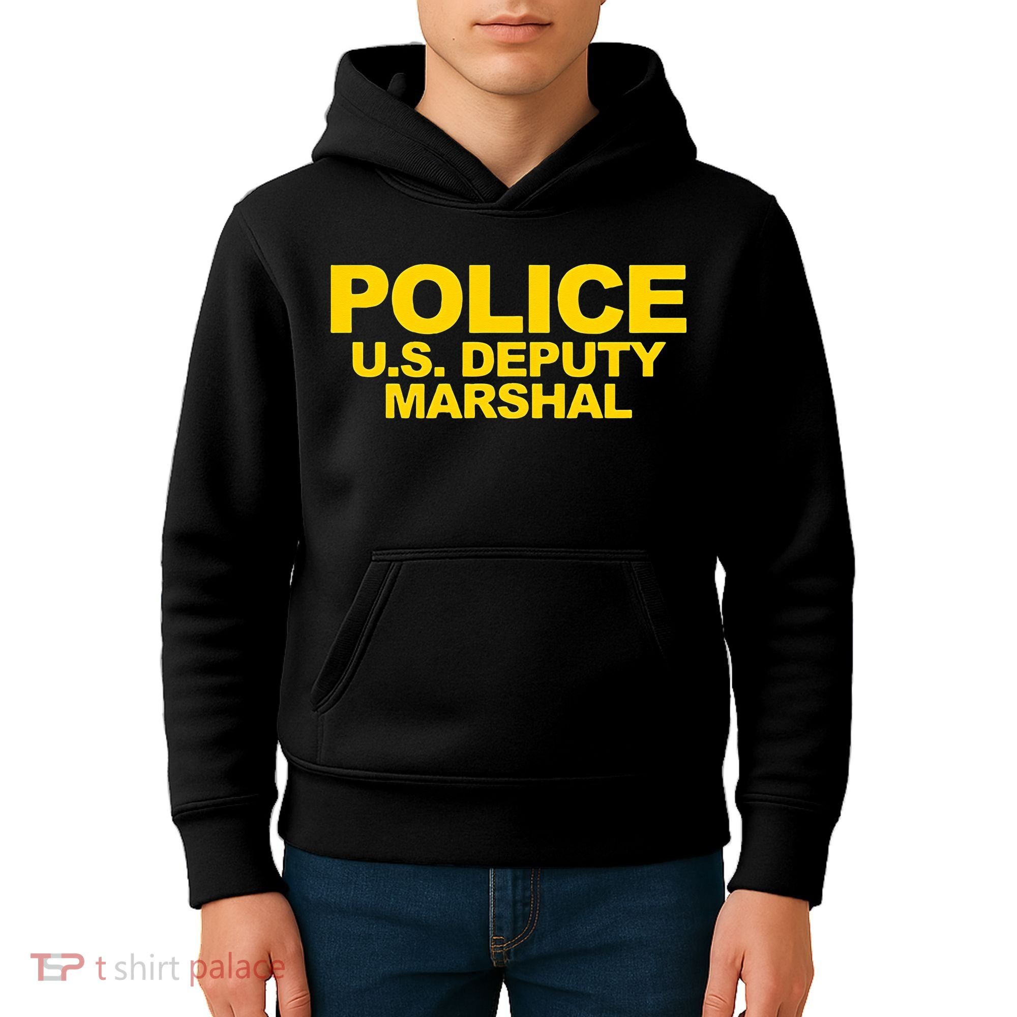 U.S. Deputy Marshal Front & Back Print Law Enforcement Kids Hoodie