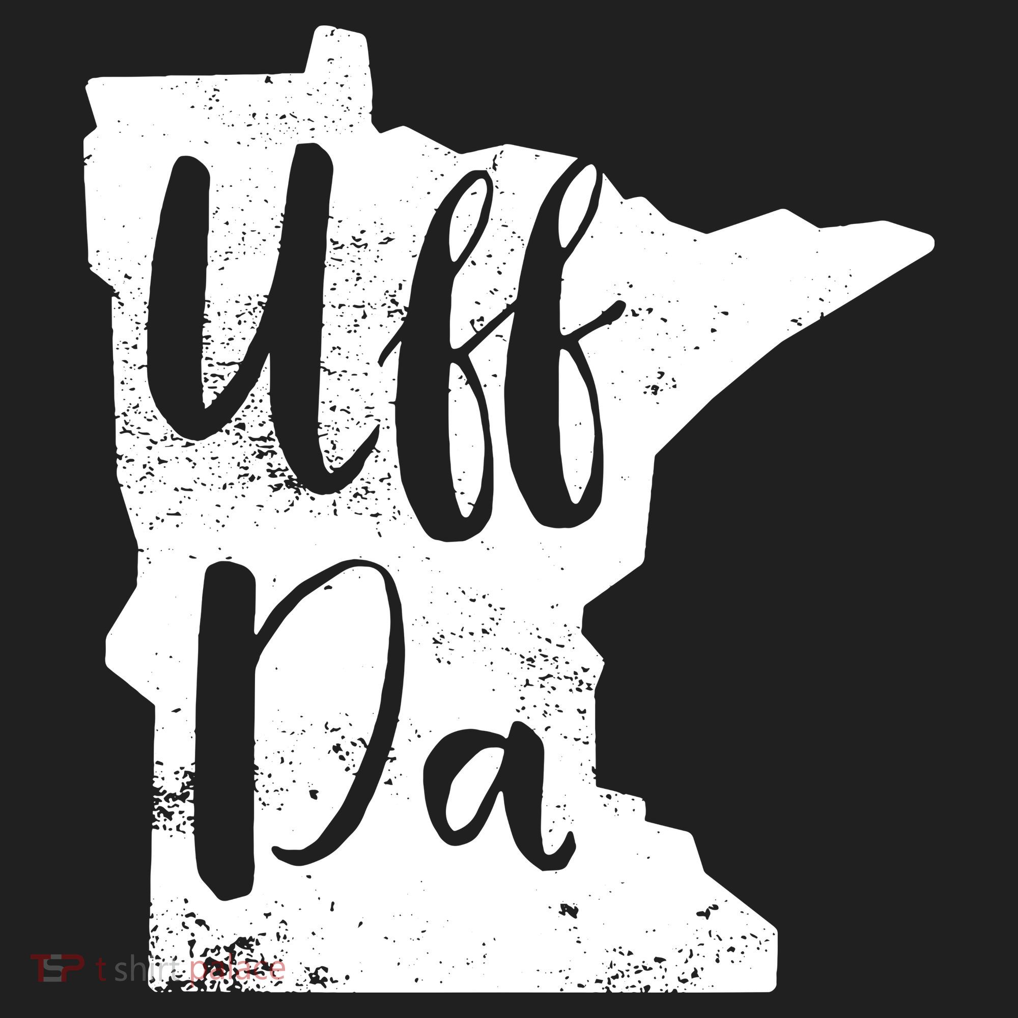 Uff Da Minnesota Map Funny Distressed Women's Sweatshirt