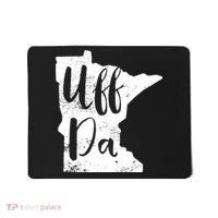 Uff Da Minnesota Map Funny Distressed Mousepad thumb 0