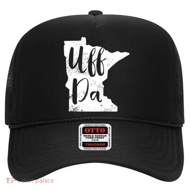 Uff Da Minnesota Map Funny Distressed Hat