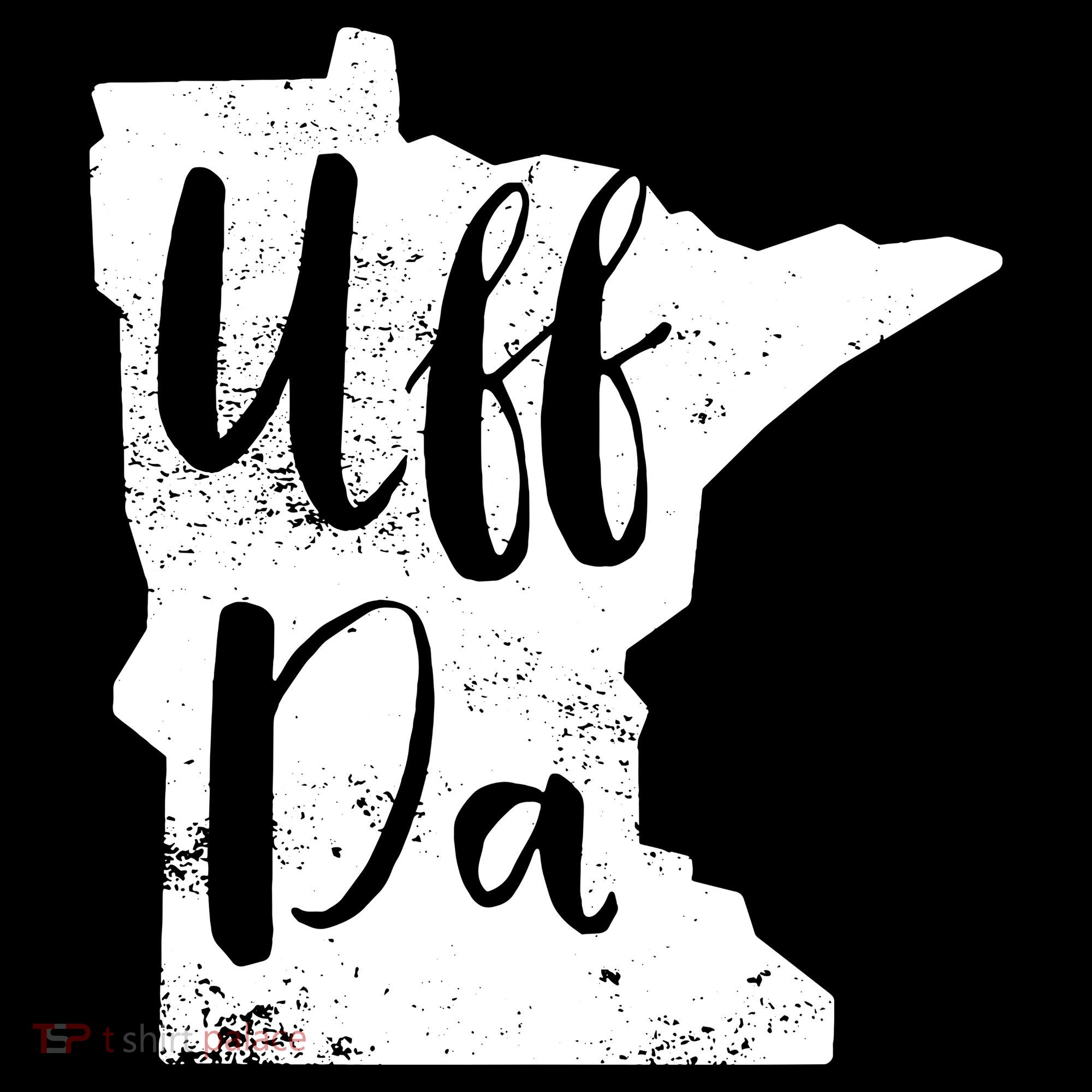 Uff Da Minnesota Map Funny Distressed Tote Bag