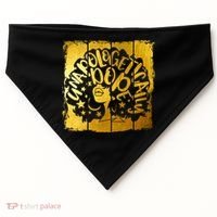Unapologetically Dope Melanin Black History Gold Silhouette Cool Gift USA-Made Doggie Bandana thumb 0