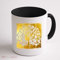 Unapologetically Dope Melanin Black History Gold Silhouette Cool Gift Coffee Mug thumb 1