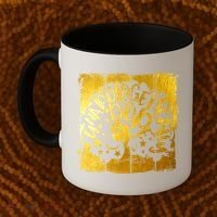 Unapologetically Dope Melanin Black History Gold Silhouette Cool Gift Coffee Mug thumb 2