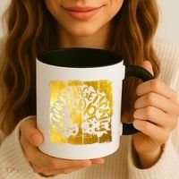 Unapologetically Dope Melanin Black History Gold Silhouette Cool Gift Coffee Mug thumb 3