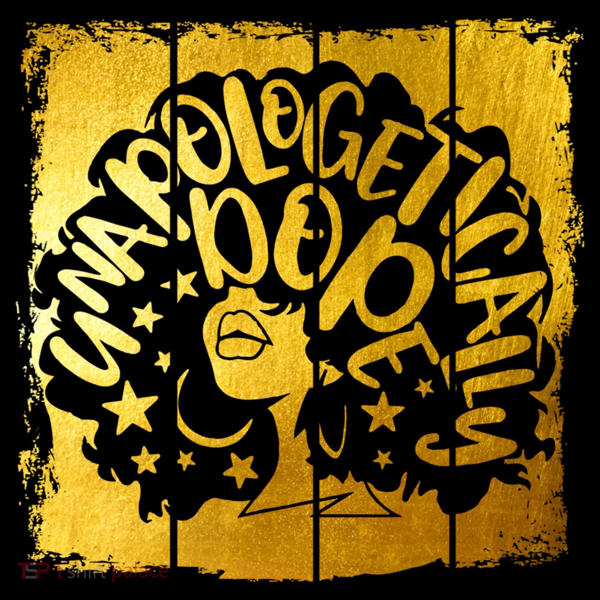 Unapologetically Dope Melanin Black History Gold Silhouette Cool Gift Women's Hoodie