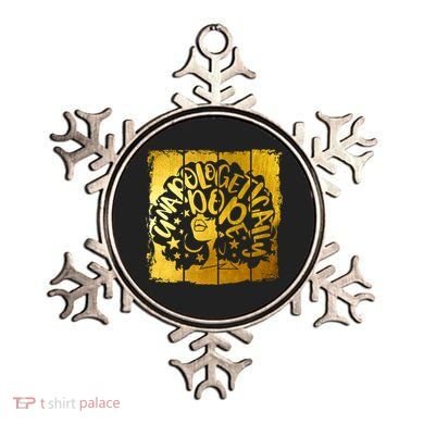 Unapologetically Dope Melanin Black History Gold Silhouette Cool Gift Ornament