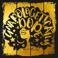 Unapologetically Dope Melanin Black History Gold Silhouette Cool Gift Ornament thumb 1