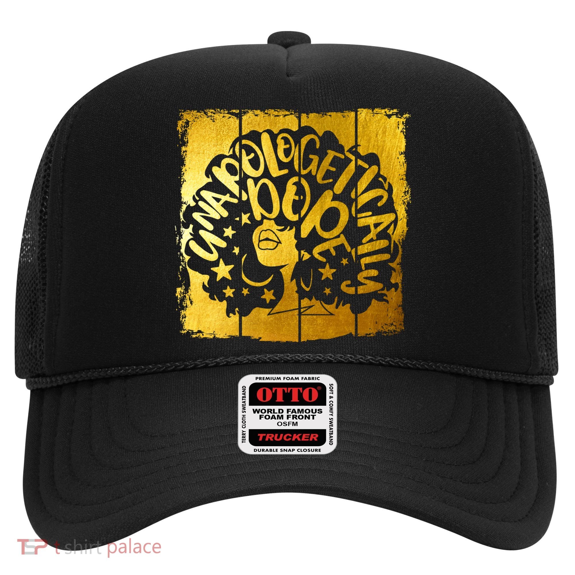 Unapologetically Dope Melanin Black History Gold Silhouette Cool Gift Hat