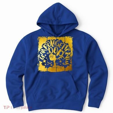 Unapologetically Dope Melanin Black History Gold Silhouette Cool Gift Hoodie