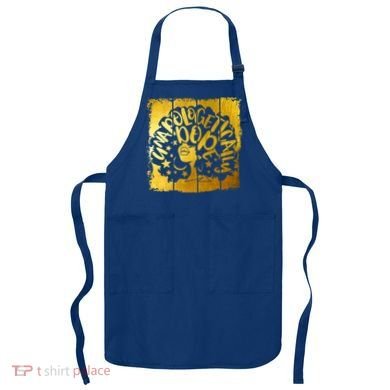 Unapologetically Dope Melanin Black History Gold Silhouette Cool Gift Apron