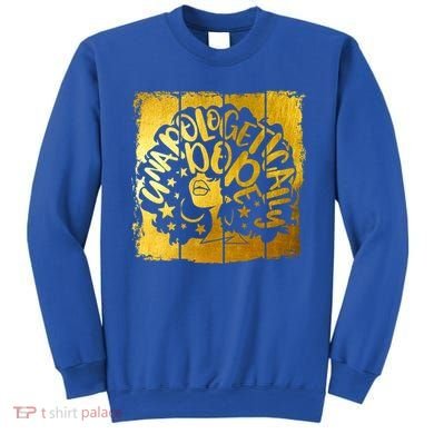 Unapologetically Dope Melanin Black History Gold Silhouette Cool Gift Sweatshirt