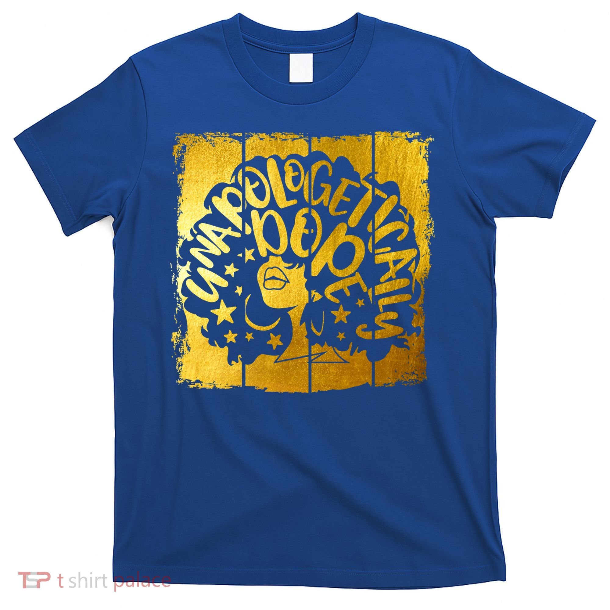 Unapologetically Dope Melanin Black History Gold Silhouette Cool Gift T-Shirt