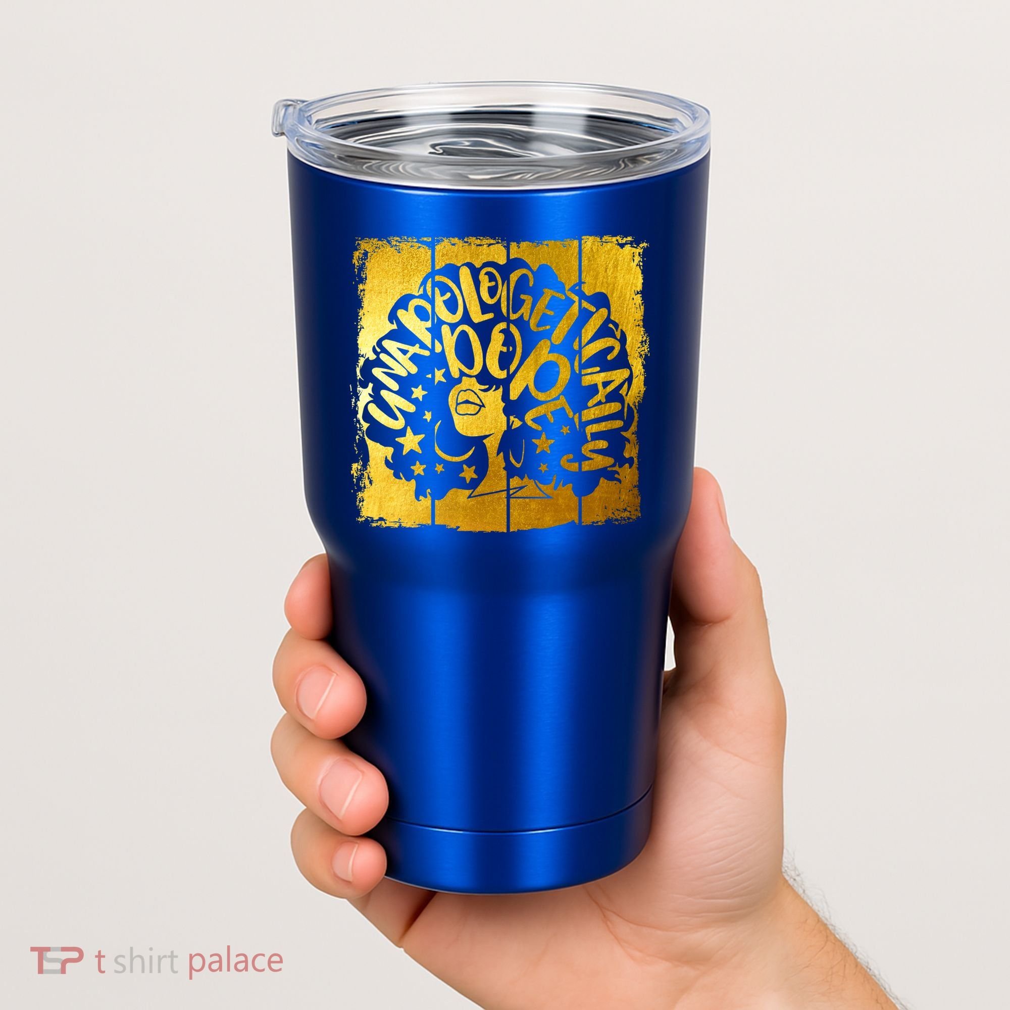 Unapologetically Dope Melanin Black History Gold Silhouette Cool Gift Tumbler
