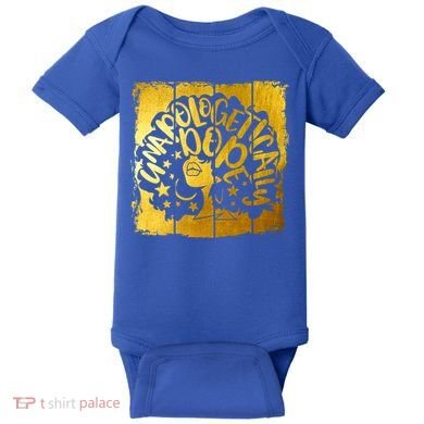 Unapologetically Dope Melanin Black History Gold Silhouette Cool Gift Baby Bodysuit