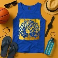Unapologetically Dope Melanin Black History Gold Silhouette Cool Gift Tank Top thumb 4