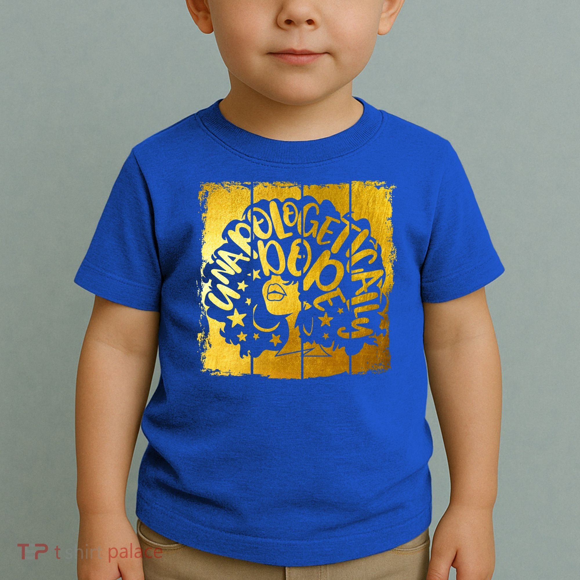 Unapologetically Dope Melanin Black History Gold Silhouette Cool Gift Toddler T-Shirt
