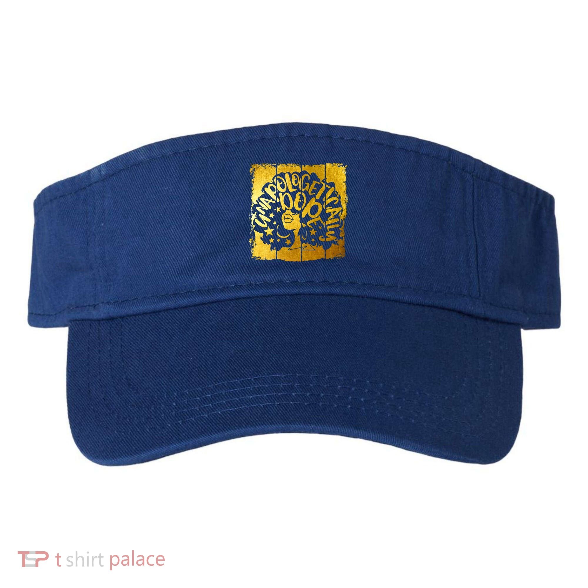 Unapologetically Dope Melanin Black History Gold Silhouette Cool Gift Visor