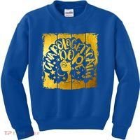 Unapologetically Dope Melanin Black History Gold Silhouette Cool Gift Kids Sweatshirt thumb 0