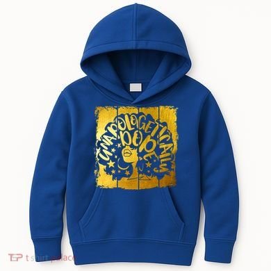 Unapologetically Dope Melanin Black History Gold Silhouette Cool Gift Kids Hoodie
