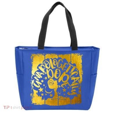 Unapologetically Dope Melanin Black History Gold Silhouette Cool Gift Tote Bag